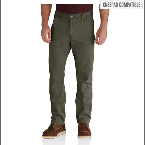Carhartt Mens Utility Double Front Pant - Relaxed Rugged Flex Canvas - Picture 1 of 8